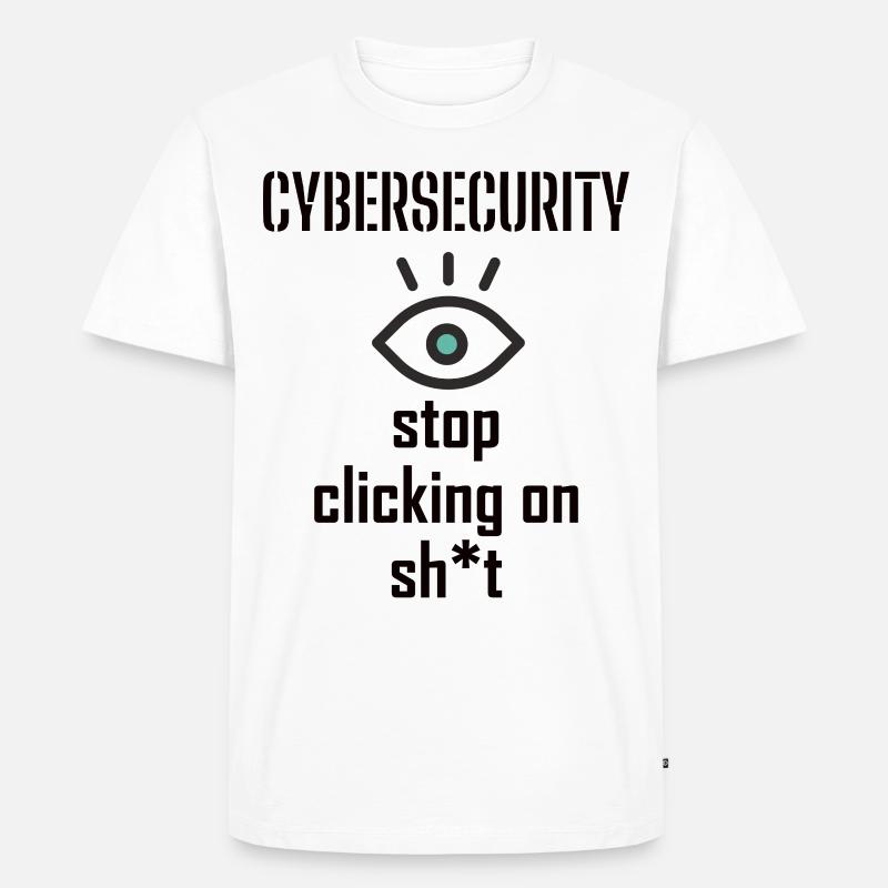 Cybersecurity - IT Security Computer Scientists - Men's Premium Organic T-Shirt - white