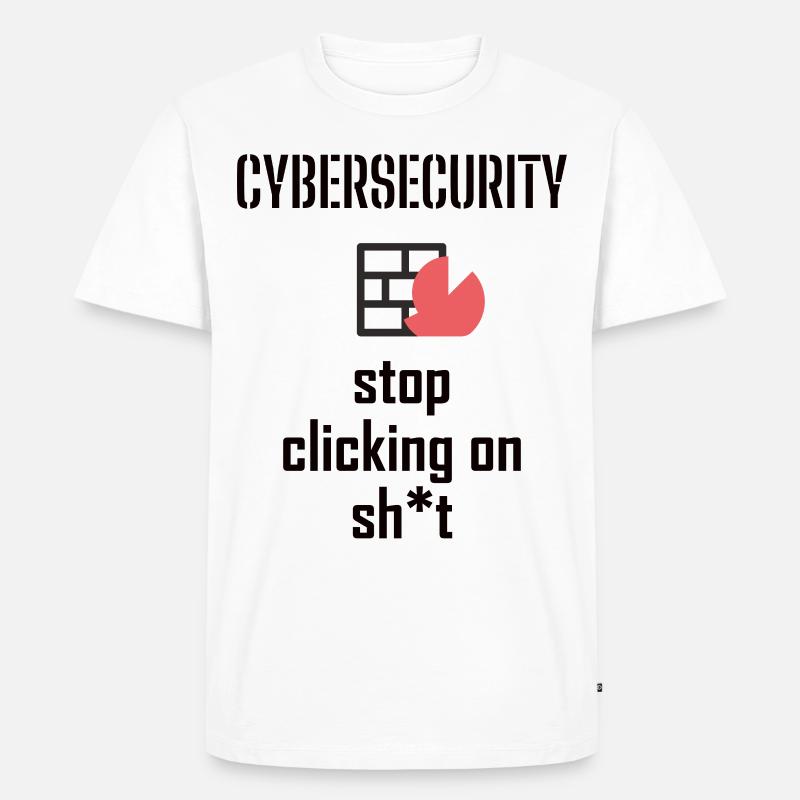 Cybersecurity - IT-Sicherheit Informatiker - Männer Premium Bio T-Shirt - Weiß
