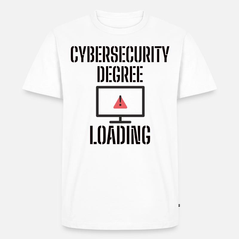 Cybersecurity - IT-Sicherheit Informatiker - Männer Premium Bio T-Shirt - Weiß