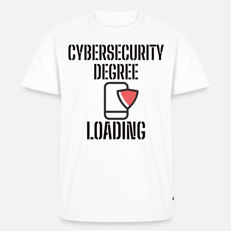 Cybersecurity - IT-Sicherheit Informatiker - Männer Premium Bio T-Shirt - Weiß