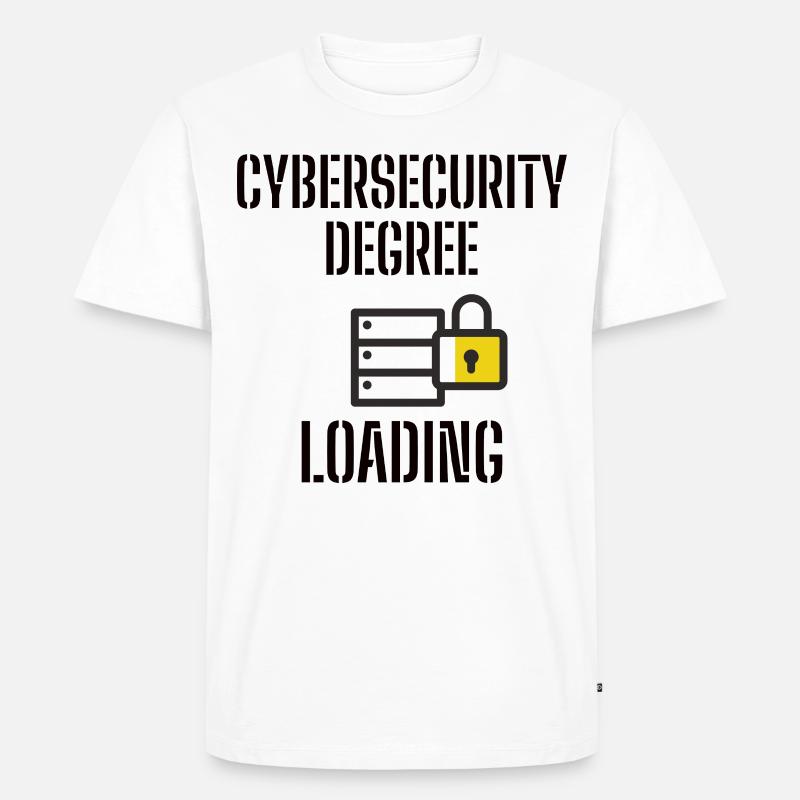 Cybersecurity - IT-Sicherheit Informatiker - Männer Premium Bio T-Shirt - Weiß