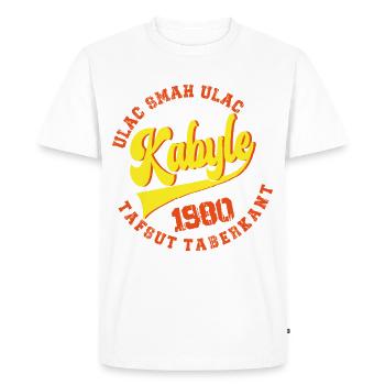 Kabyle - tafsut 1980 - Men's Premium Organic T-Shirt - white - Front - Nico (187cm)