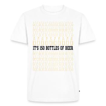 150 Beer Challenge Party Cool Blonde - Men's Premium Organic T-Shirt - white - Front - Nico (187cm)