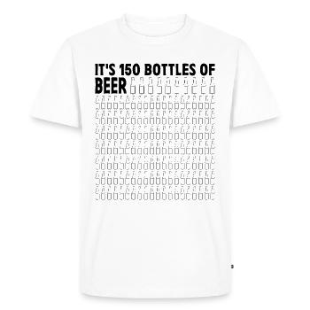 150 Beer Challenge Party Cool Blonde - Men's Premium Organic T-Shirt - white - Front - Nico (187cm)