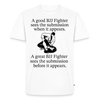 Citation de BJJ - T-shirt Premium bio Homme - blanc - Devant - Nico (187cm)