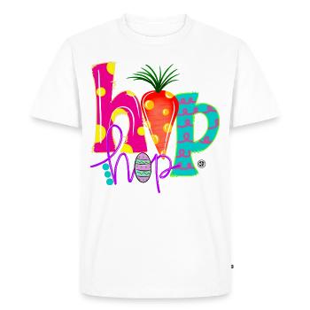 Hip Hop - T-shirt Premium bio Homme - blanc - Devant - Nico (187cm)