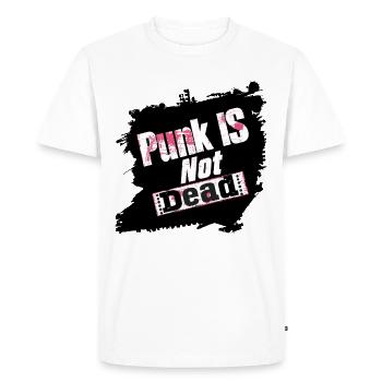 Punk Is Not Dead Punk Rock Punker Punk Rocker Rock - Men's Premium Organic T-Shirt - white - Front - Nico (187cm)