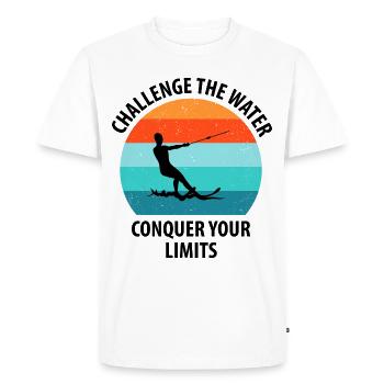 Ski nautique, ski nautique, skieurs nautiques - T-shirt Premium bio Homme - blanc - Devant - Nico (187cm)