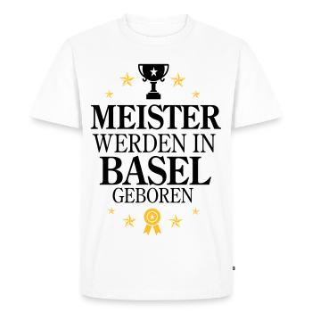 Masters Basel - Men's Premium Organic T-Shirt - white - Front - Nico (187cm)