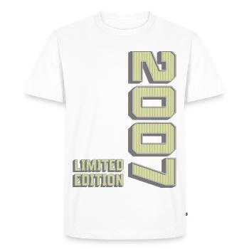 Vintage Shirt, Limited Edition, Birthday - Men's Premium Organic T-Shirt - white - Front - Nico (187cm)