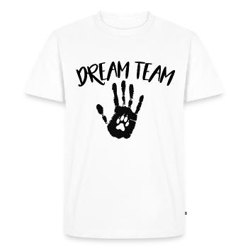 Dream Team Dogs Dog Love Dog Doglover Shirt - Men's Premium Organic T-Shirt - white - Front - Nico (187cm)