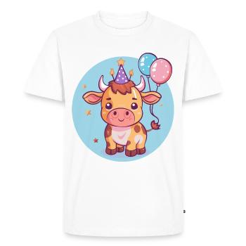Taurus Birthday Comic - Men's Premium Organic T-Shirt - white - Front - Nico (187cm)