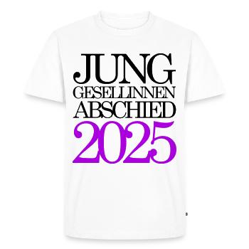 Bachelorette Party 2025 Bachelorette Party - Men's Premium Organic T-Shirt - white - Front - Nico (187cm)