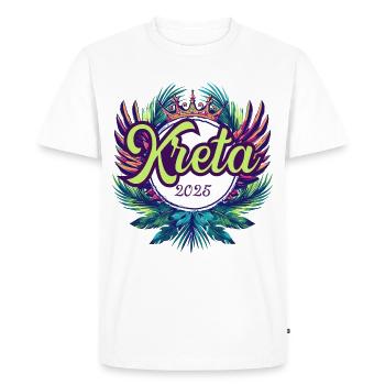 L’équipe de Crète 2025 - T-shirt Premium bio Homme - blanc - Devant - Nico (187cm)