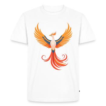 Phoenix - Men's Premium Organic T-Shirt - white - Front - Nico (187cm)
