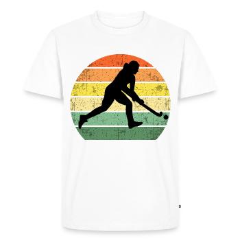 Field field hockey gift field field hockey player gift - Men's Premium Organic T-Shirt - white - Front - Nico (187cm)