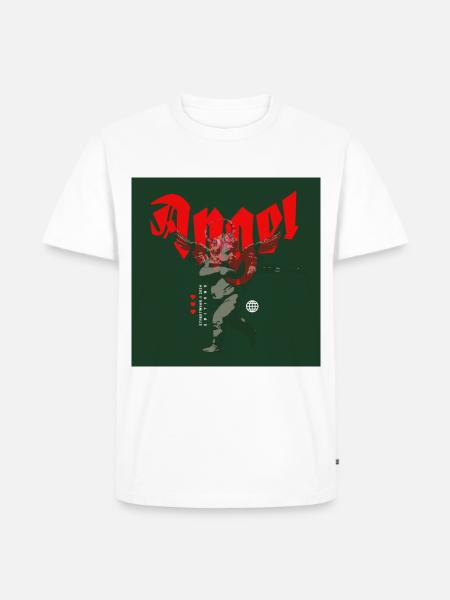 Angel Devil - Männer Premium Bio T-Shirt - Weiß