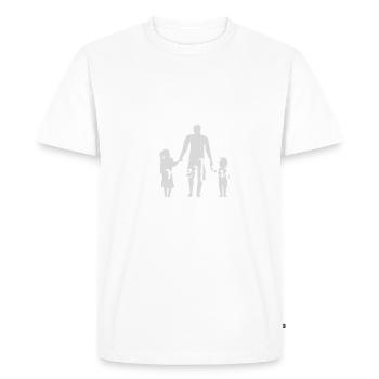 La paternité ma meilleure aventure - T-shirt Premium bio Homme - blanc - Devant - Nico (187cm)