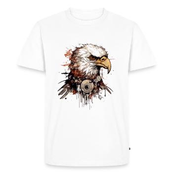 Jirko l'aigle royal - T-shirt Premium bio Homme - blanc - Devant - Nico (187cm)