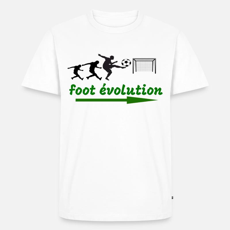 foot évolution - T-shirt Premium bio Homme - blanc