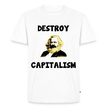 Karl Marx Communisme Marxisme Proverbe - T-shirt Premium bio Homme - blanc - Devant - Nico (187cm)