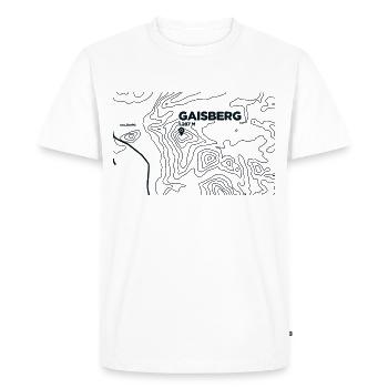 Topo Gaisberg Paragliding - T-shirt Premium bio Homme - blanc - Devant - Nico (187cm)