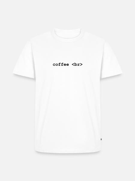 Coffee Break Developer Programmer T-Shirt - Männer Premium Bio T-Shirt - Weiß