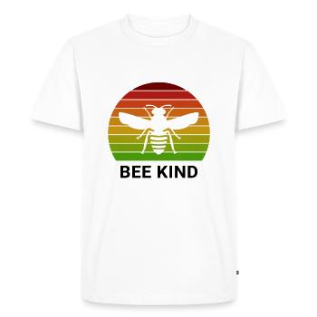 Bee Enfant - Bee T-shirt - T-shirt Premium bio Homme - blanc - Devant - Nico (187cm)