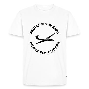 Glider Glider Glider - Men's Premium Organic T-Shirt - white - Front - Nico (187cm)