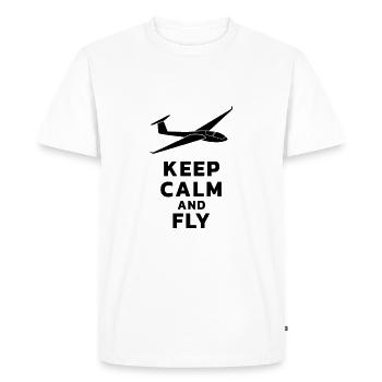 Glider Glider Glider - Men's Premium Organic T-Shirt - white - Front - Nico (187cm)