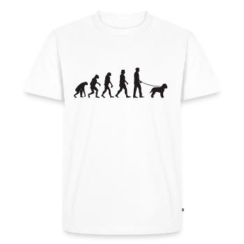Lagotto Romagnolo Evolution Lagotti Gift - Men's Premium Organic T-Shirt - white - Front - Nico (187cm)
