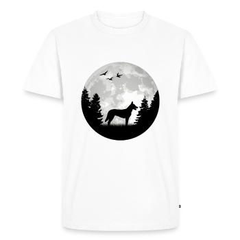 Hollandse Herder Lune Berger hollandais - T-shirt Premium bio Homme - blanc - Devant - Nico (187cm)