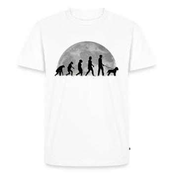 Lagotto Romagnolo Evolution Lagotti cadeau - T-shirt Premium bio Homme - blanc - Devant - Nico (187cm)