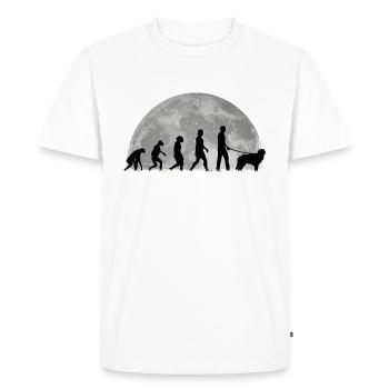 Hovawart Evolution Lune Sort de chien - T-shirt Premium bio Homme - blanc - Devant - Nico (187cm)