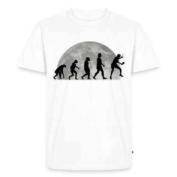 Table tennis player Evolution Mond Table tennis - Men's Premium Organic T-Shirt - white - Front - Nico (187cm)