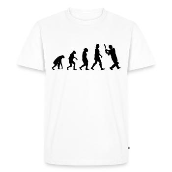 Cricket Evolution Cricket Bats Cricket players - Men's Premium Organic T-Shirt - white - Front - Nico (187cm)