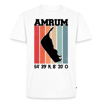Amrum coordinates beach chair North Sea - Men's Premium Organic T-Shirt - white - Front - Nico (187cm)