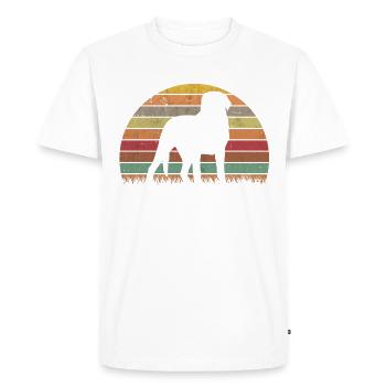 Large Swiss Mountain Dog - Men's Premium Organic T-Shirt - white - Front - Nico (187cm)