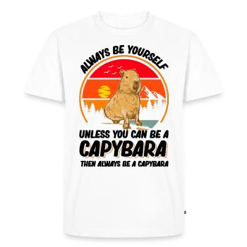 Soyez toujours vous-même Sauf si vous pouvez être un Capybara - T-shirt Premium bio Homme - blanc - Devant - Nico (187cm)