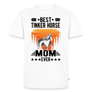 Best Tinker Horse Mom Ever Irish Tinker - Men's Premium Organic T-Shirt - white - Front - Nico (187cm)