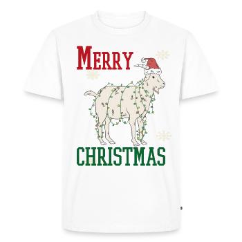 Christmas Holidays Family - Men's Premium Organic T-Shirt - white - Front - Nico (187cm)