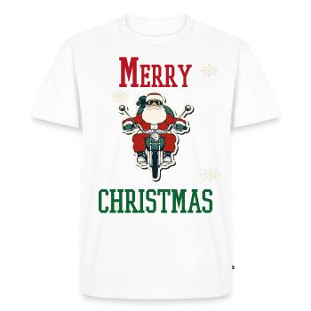 Christmas Holidays Family - Men's Premium Organic T-Shirt - white - Front - Nico (187cm)