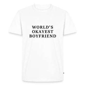 Le meilleur ami du monde - T-shirt Premium bio Homme - blanc - Devant - Nico (187cm)