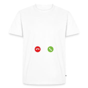 Ma scie m'appelle - T-shirt Premium bio Homme - blanc - Devant - Nico (187cm)