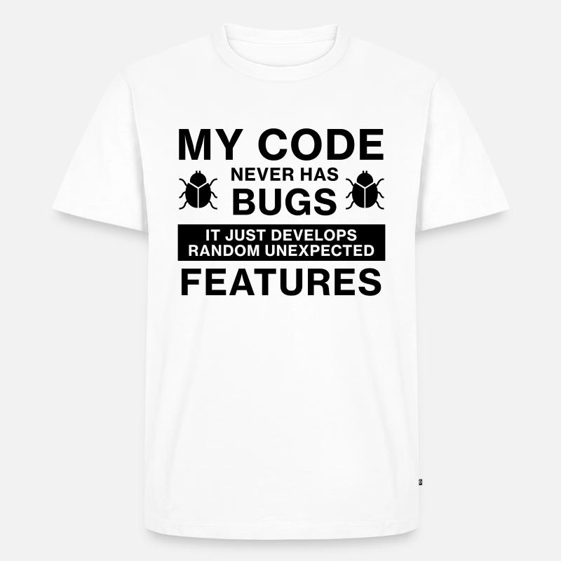 Codage du programmeur codeur - T-shirt Premium bio Homme - blanc