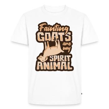 Powerless goats are my soul animal Design for - Men's Premium Organic T-Shirt - white - Front - Nico (187cm)
