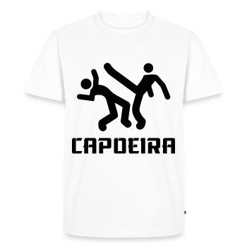 Capoeira - T-shirt Premium bio Homme - blanc - Devant - Nico (187cm)