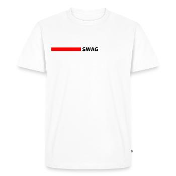 SWAG - Men's Premium Organic T-Shirt - white - Front - Nico (187cm)
