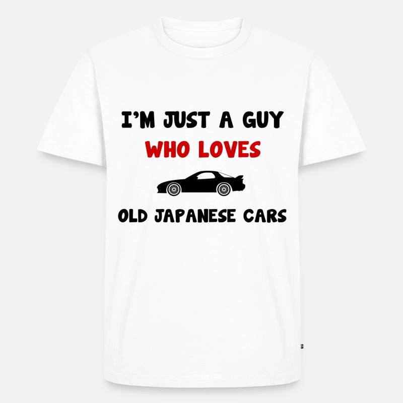 2JZ JDM Supra Oldtimer MK3 - Männer Premium Bio T-Shirt - Weiß