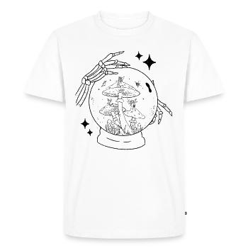 Fairycore Esthétique Fairy Crystal Ball Fortune Teller - T-shirt Premium bio Homme - blanc - Devant - Nico (187cm)